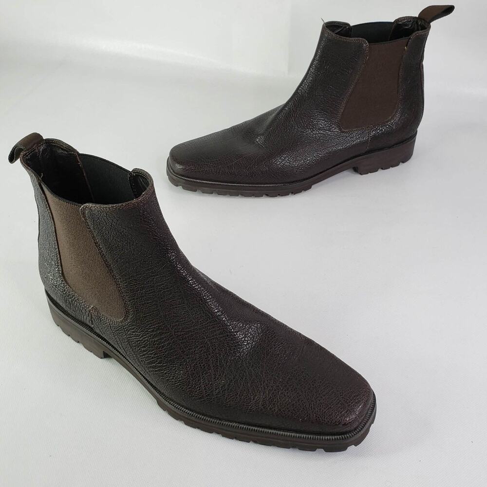 Donald Pliner Men’s Dress Boots Size 11 M Brown Leather Going Out Business Party